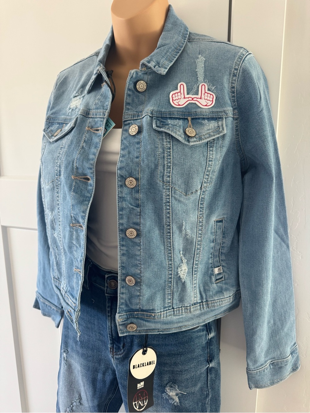 University of Utah Light Blue Denim Jacket